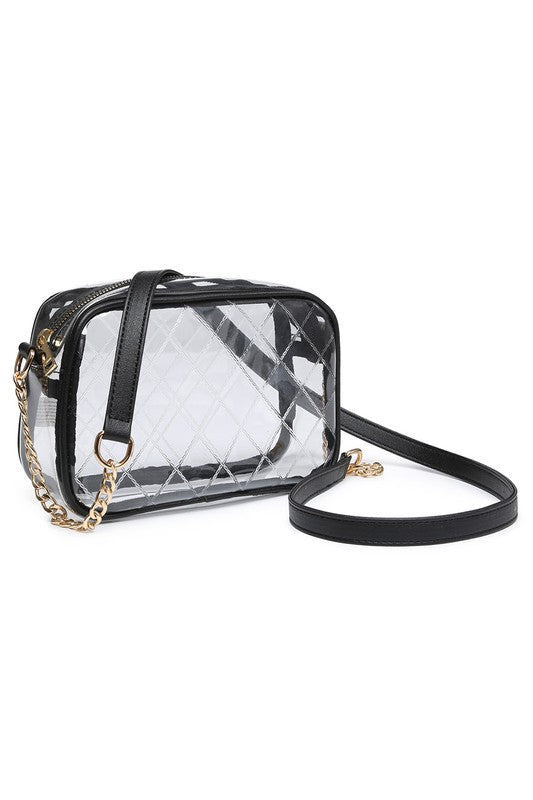 See Thru Net Pattern Crossbody Bag | Modern Boutique Fashion