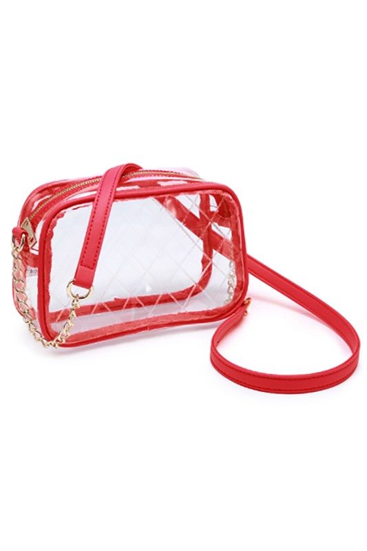 See Thru Net Pattern Crossbody Bag | Modern Boutique Fashion