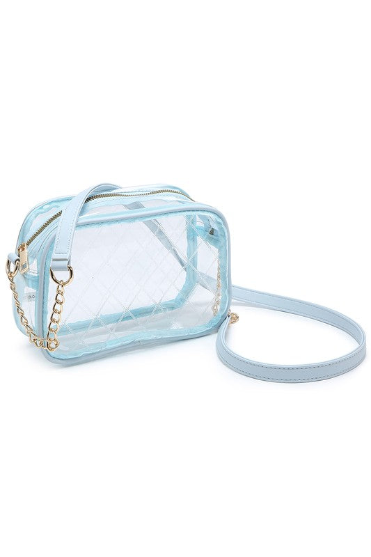 See Thru Net Pattern Crossbody Bag | Modern Boutique Fashion