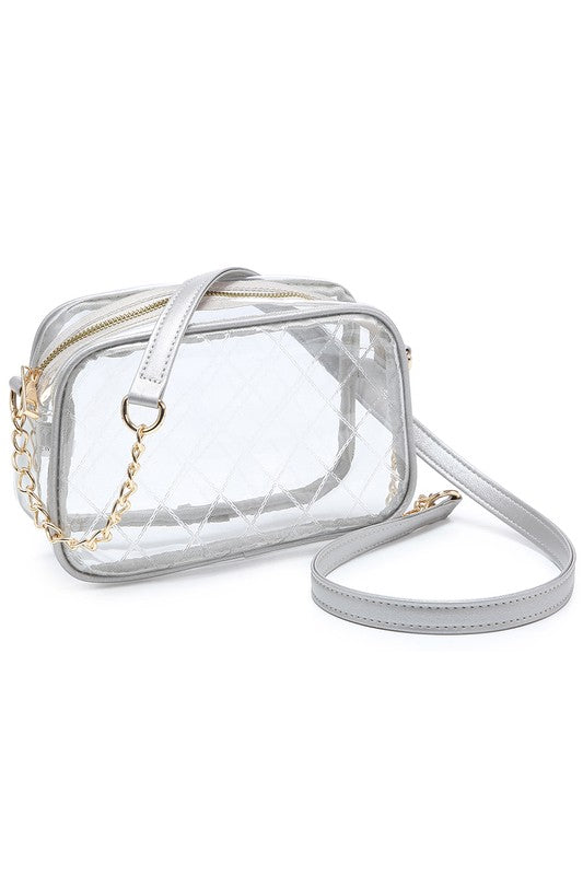 See Thru Net Pattern Crossbody Bag | Modern Boutique Fashion