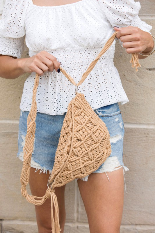 Macrame Sling Bag | Modern Boutique Fashion