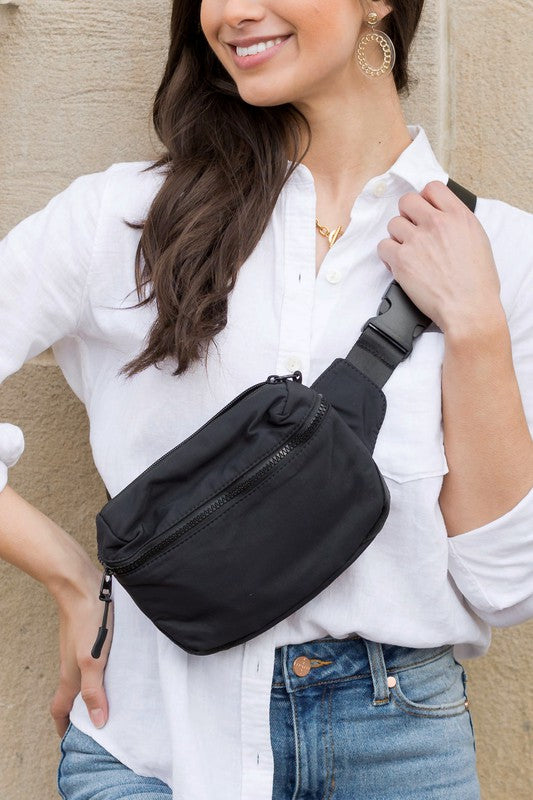 Adventurer Nylon Sling Belt Bag | Modern Boutique Fashion