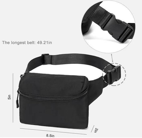 Adventurer Nylon Sling Belt Bag | Modern Boutique Fashion