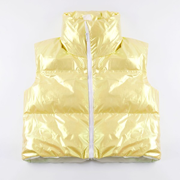 Metallic Puffer Vest | Modern Boutique Fashion