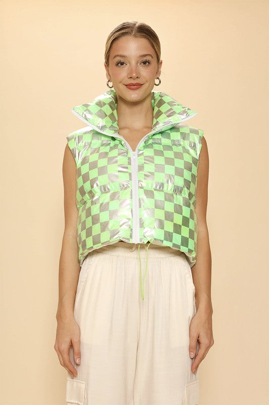 Metallic Puffer Vest | Modern Boutique Fashion