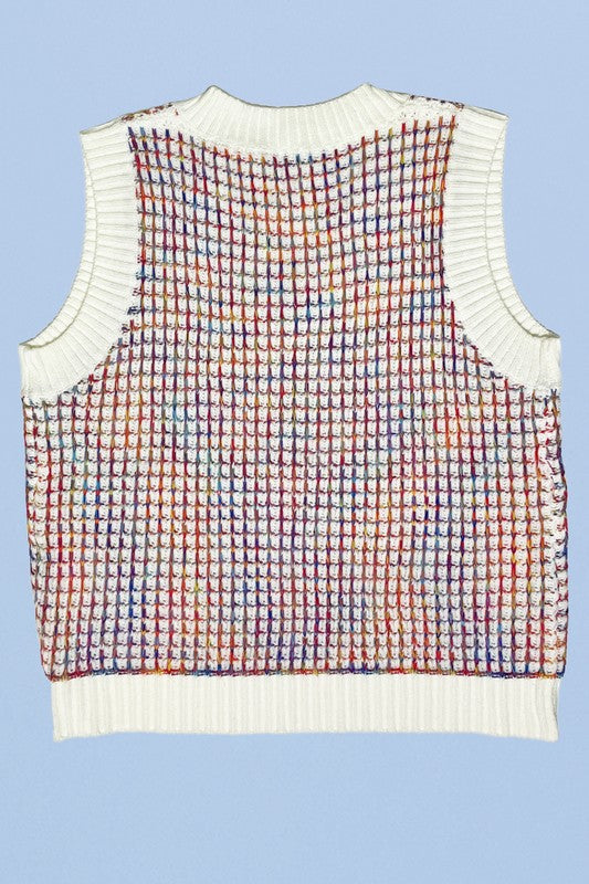Multicolor Knit Vest | Modern Boutique Fashion