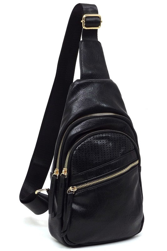 Laser Cut Printed Sling Bag | Modern Boutique Fashion