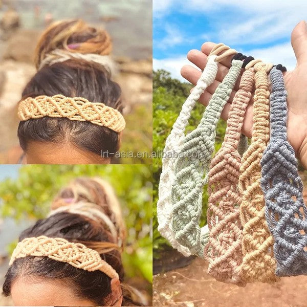 N E W C O L O R S Boho Crochet Elastic Head Wrap | Modern Boutique Fashion