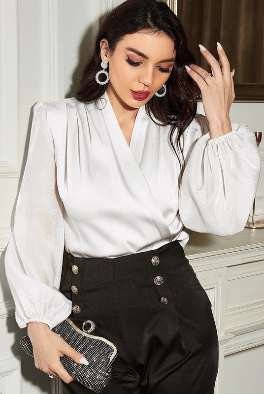 Silk Long Sleeve Blouse | Modern Boutique Fashion