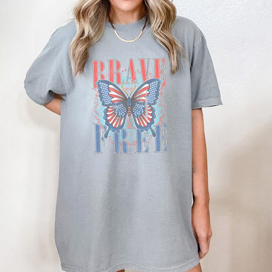 Brave Butterfly Garment Dyed Tee