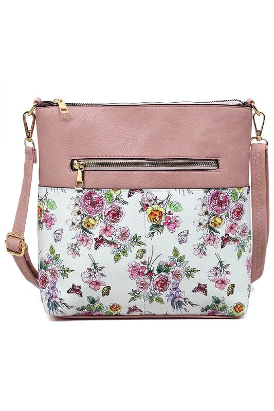 Leopard Cow Flower Pocket Crossbody Bag | Modern Boutique Fashion