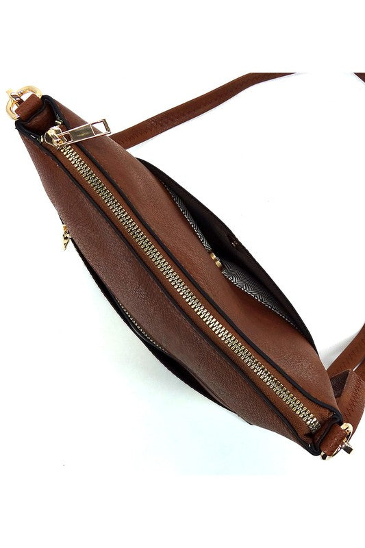 Leopard Cow Flower Pocket Crossbody Bag | Modern Boutique Fashion