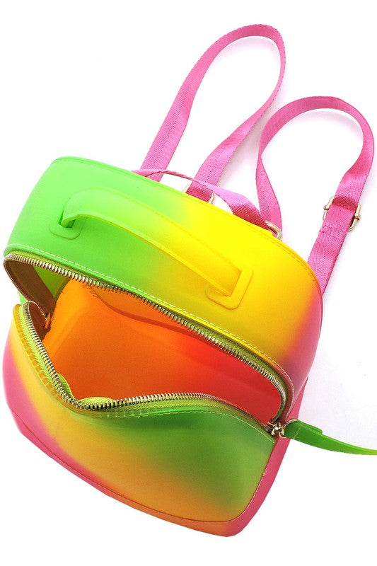 Clear Convertible Jelly Candy Backpack | Modern Boutique Fashion