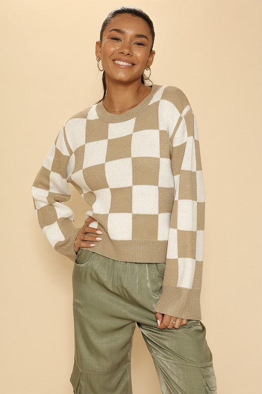 Checkered Sweater | Modern Boutique Fashion