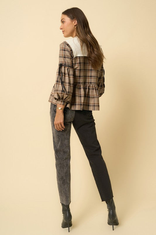 High Rise Contrast Wash Mom Jeans | Modern Boutique Fashion