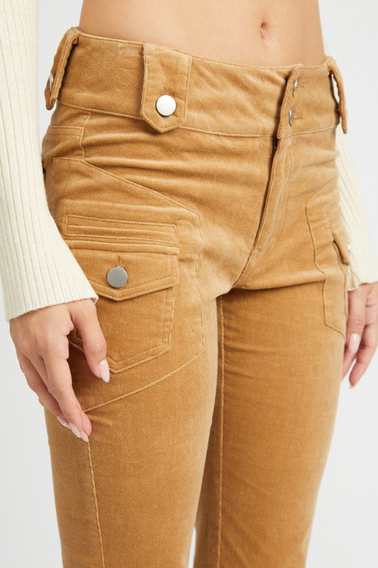Low Rise Pants With Bell Bottom | Modern Boutique Fashion