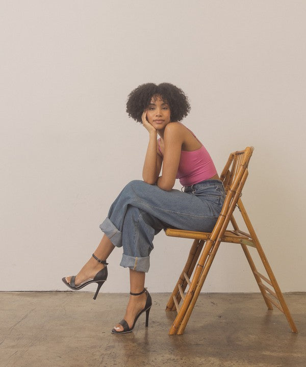 Oasis Society Dublin - Metal Stud Open Toe Heels | Modern Boutique Fashion