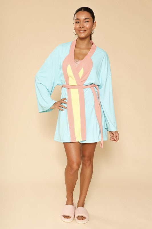 Retro Arch Terry Cloth Novelty Robe | Modern Boutique Fashion
