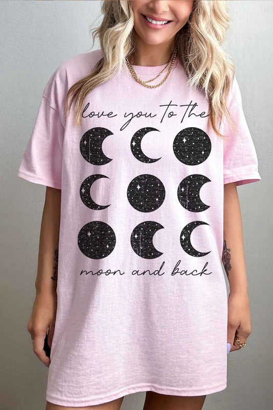 TO THE MOON AND BACK OVERSIZED TEE
