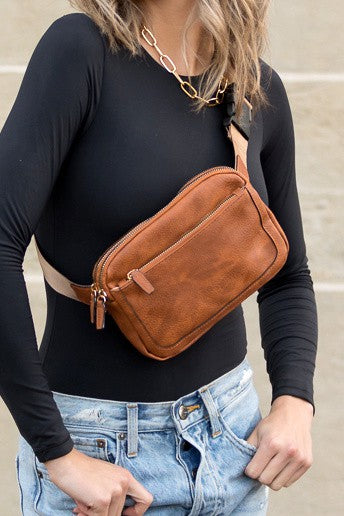 Presly Vegan Leather Everywhere Sling Belt Bag | Modern Boutique Fashion