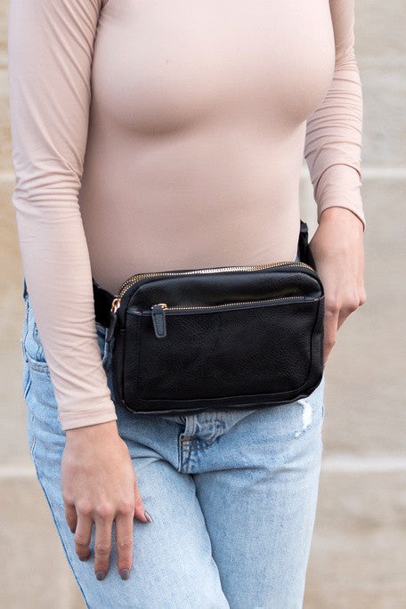 Presly Vegan Leather Everywhere Sling Belt Bag | Modern Boutique Fashion