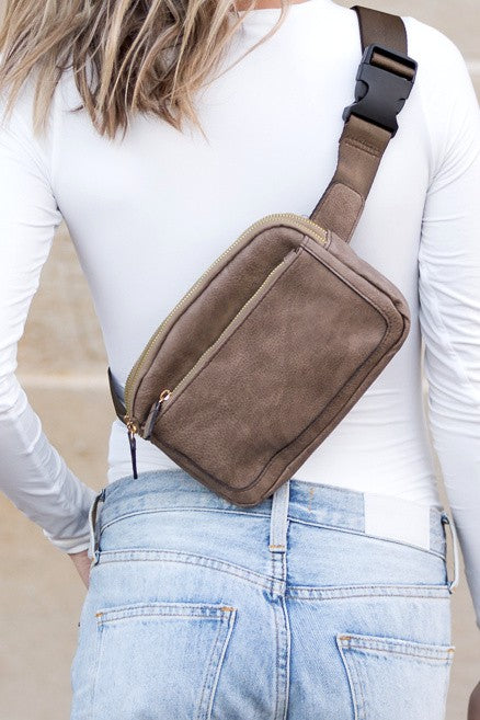 Presly Vegan Leather Everywhere Sling Belt Bag | Modern Boutique Fashion