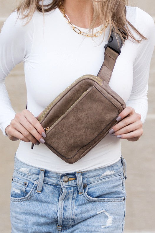 Presly Vegan Leather Everywhere Sling Belt Bag | Modern Boutique Fashion