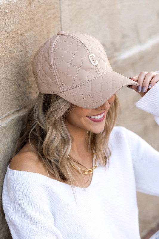 Quilted Puffer Ball Cap | Modern Boutique Fashion