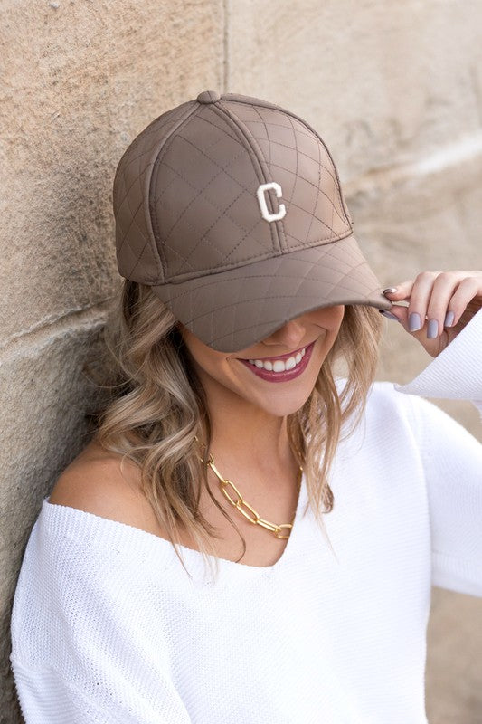 Quilted Puffer Ball Cap | Modern Boutique Fashion