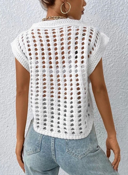 Crochet Sweater Vest | Modern Boutique Fashion
