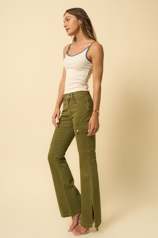 Color Cargo Slim Boot | Modern Boutique Fashion