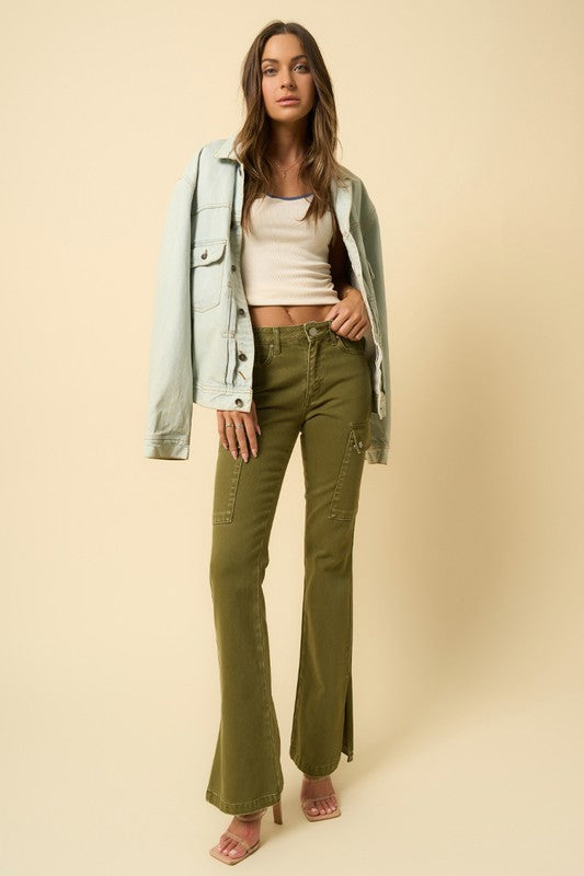Color Cargo Slim Boot | Modern Boutique Fashion