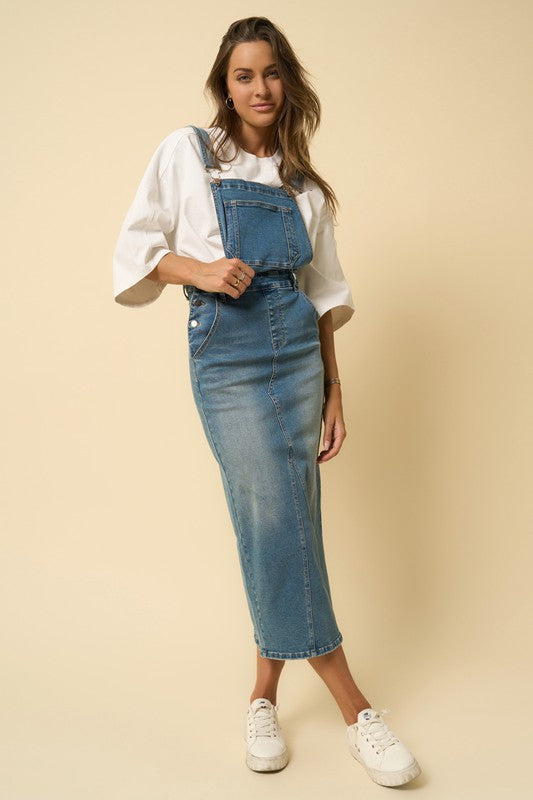 Overall Long Skirt | Modern Boutique Fashion