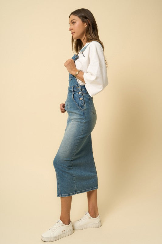 Overall Long Skirt | Modern Boutique Fashion