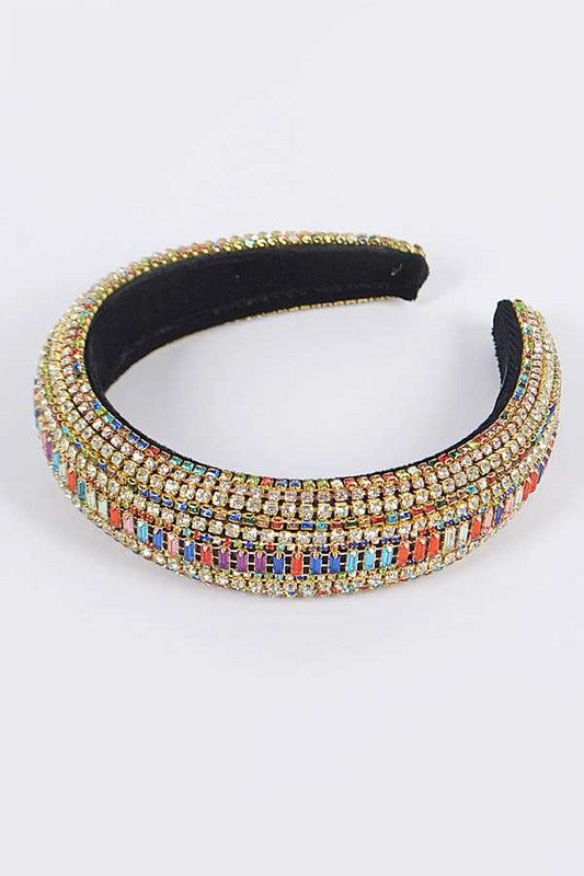 Mix Color Full Stone Statement Headband | Modern Boutique Fashion
