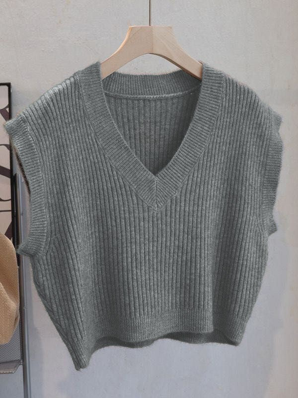 Cropped Sleeveless Ribbed Vest | Modern Boutique Fashion
