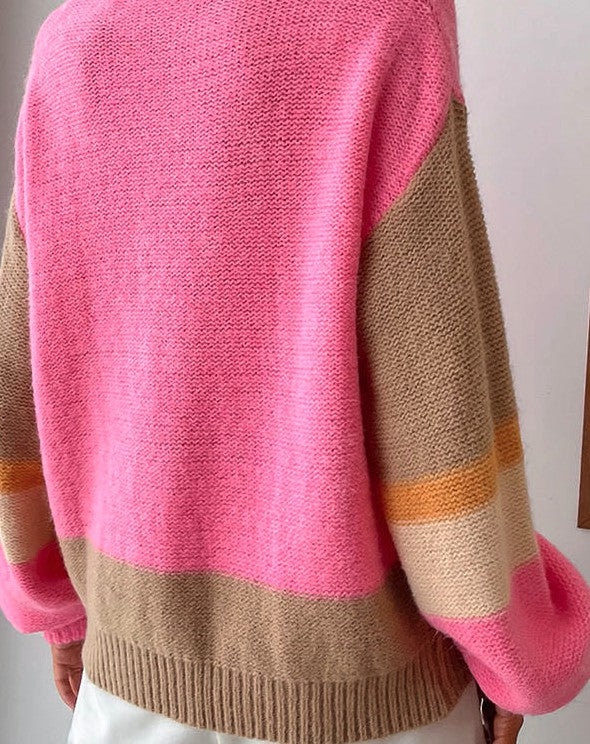 Color Block Knit Sweater | Modern Boutique Fashion