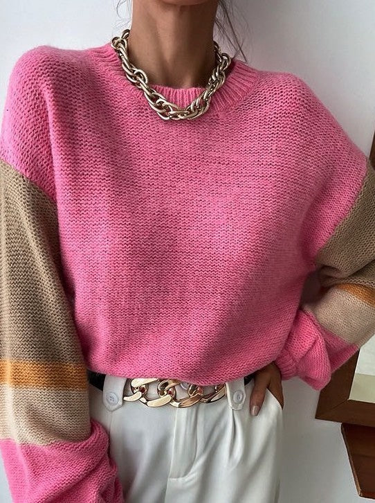Color Block Knit Sweater | Modern Boutique Fashion