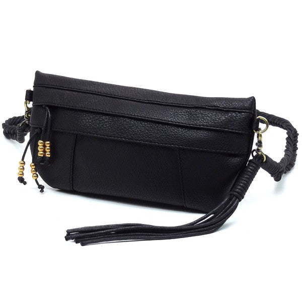 Braided Tassel Strap Crossbody Bag | Modern Boutique Fashion