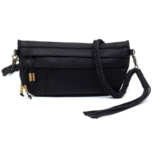 Braided Tassel Strap Crossbody Bag | Modern Boutique Fashion