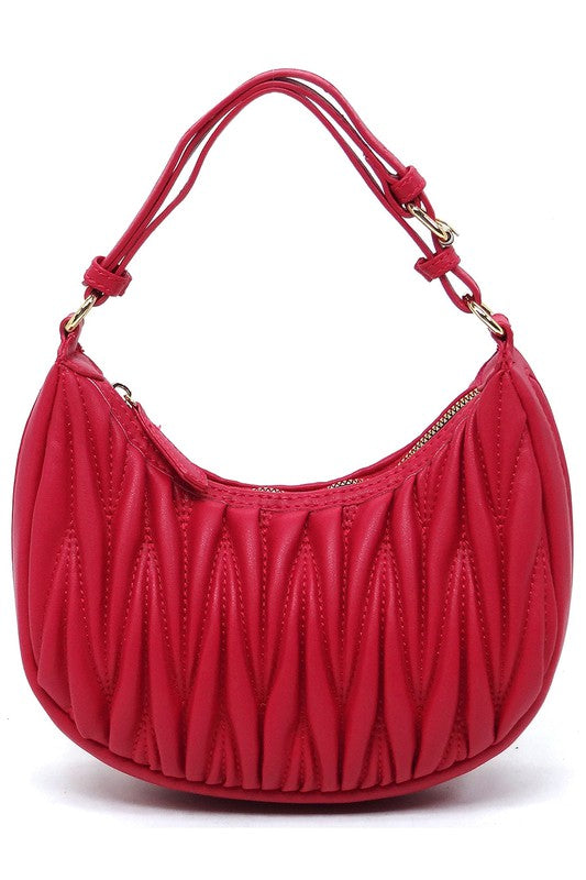 Chevron Quilted Shoulder Bag Hobo | Modern Boutique Fashion
