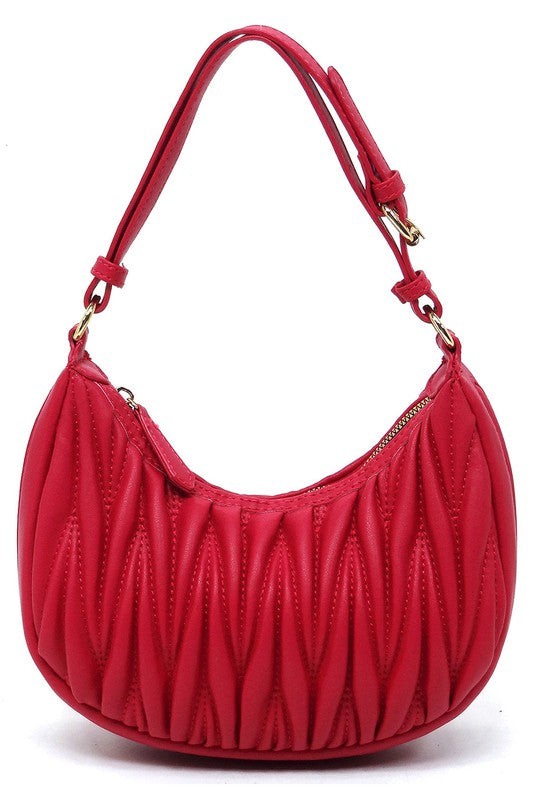 Chevron Quilted Shoulder Bag Hobo | Modern Boutique Fashion