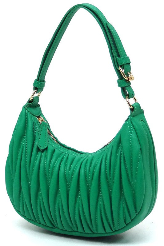 Chevron Quilted Shoulder Bag Hobo | Modern Boutique Fashion