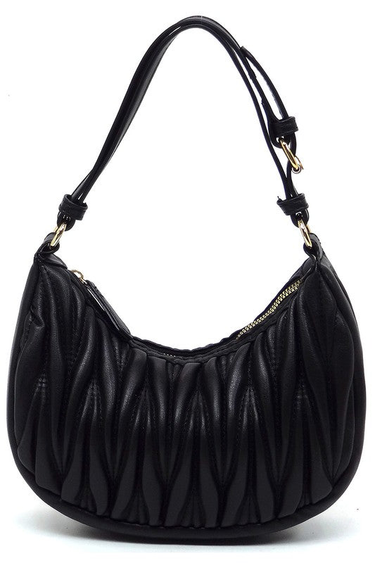 Chevron Quilted Shoulder Bag Hobo | Modern Boutique Fashion