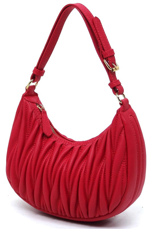 Chevron Quilted Shoulder Bag Hobo | Modern Boutique Fashion