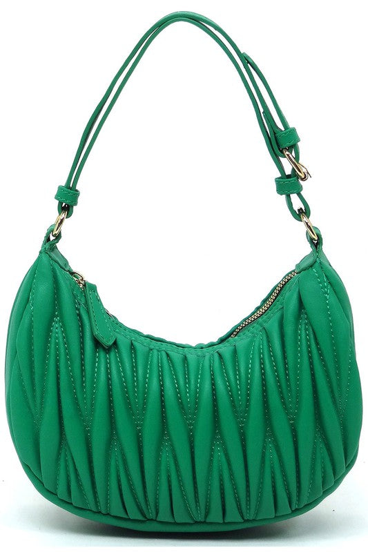 Chevron Quilted Shoulder Bag Hobo | Modern Boutique Fashion