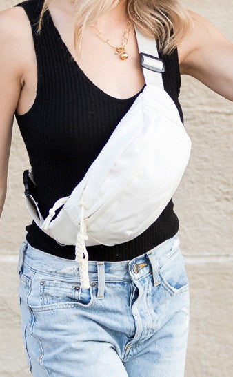 Marisa Nylon Crescent Sling Belt Bum Fanny Bag | Modern Boutique Fashion