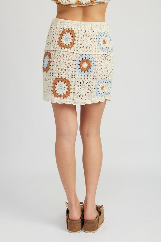 High Waist Crochet Mini Skirt | Modern Boutique Fashion