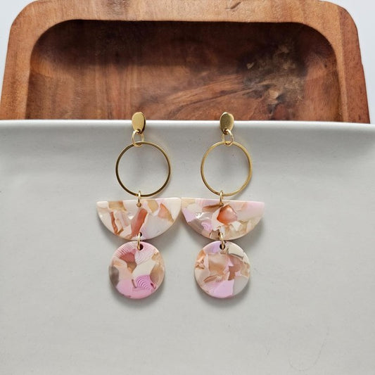 Wren Earrrings - Peachy Pink | Modern Boutique Fashion