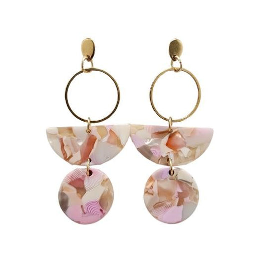 Wren Earrrings - Peachy Pink | Modern Boutique Fashion
